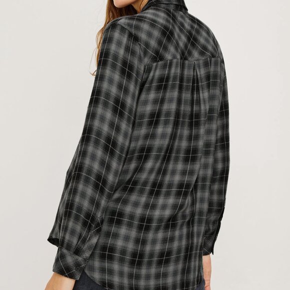 Rails Hunter Shirt Plaid Button Down in Charcoal Twilight Size XS NWT - Picture 2 of 13
